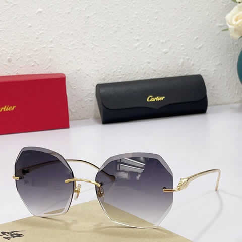 Replica Cartier Sunglasses for Men Women Polarized UV400 Protection Mirrored Lens with Spring Hinges 127
