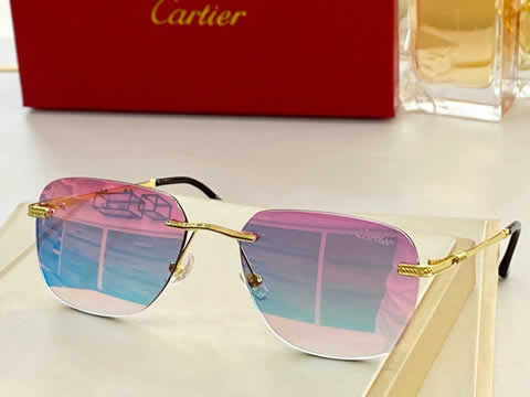 Replica Cartier Sunglasses for Men Women Polarized UV400 Protection Mirrored Lens with Spring Hinges 122