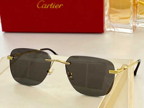 Replica Cartier Sunglasses for Men Women Polarized UV400 Protection Mirrored Lens with Spring Hinges 121