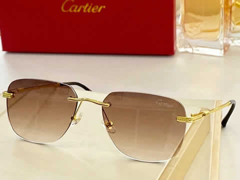 Replica Cartier Sunglasses for Men Women Polarized UV400 Protection Mirrored Lens with Spring Hinges 118