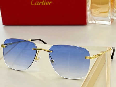 Replica Cartier Sunglasses for Men Women Polarized UV400 Protection Mirrored Lens with Spring Hinges 117
