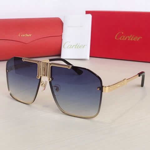 Replica Cartier Sunglasses for Men Women Polarized UV400 Protection Mirrored Lens with Spring Hinges 116
