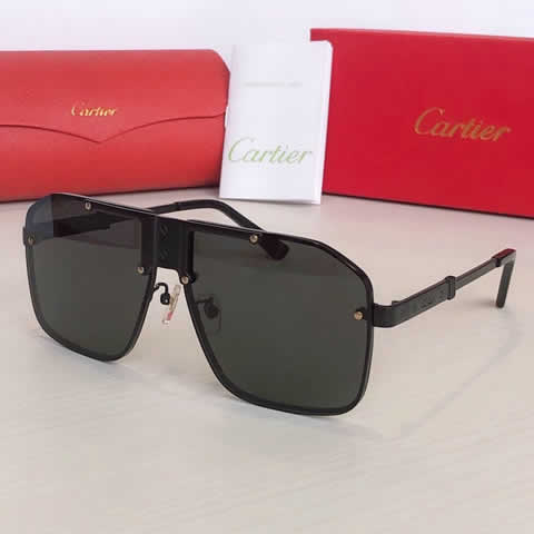 Replica Cartier Sunglasses for Men Women Polarized UV400 Protection Mirrored Lens with Spring Hinges 115