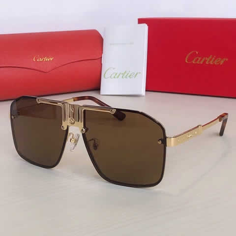 Replica Cartier Sunglasses for Men Women Polarized UV400 Protection Mirrored Lens with Spring Hinges 114