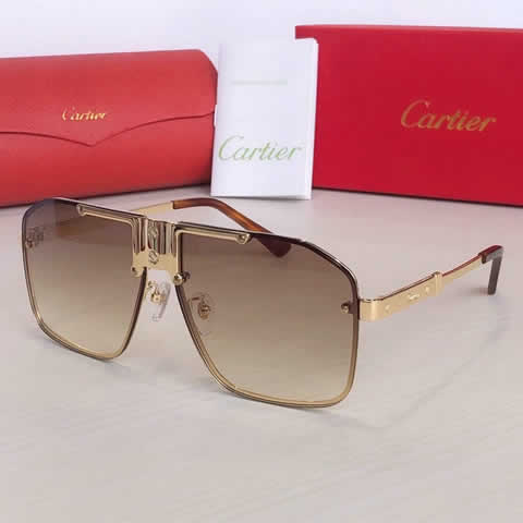Replica Cartier Sunglasses for Men Women Polarized UV400 Protection Mirrored Lens with Spring Hinges 112