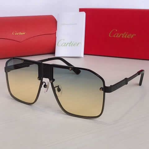 Replica Cartier Sunglasses for Men Women Polarized UV400 Protection Mirrored Lens with Spring Hinges 110