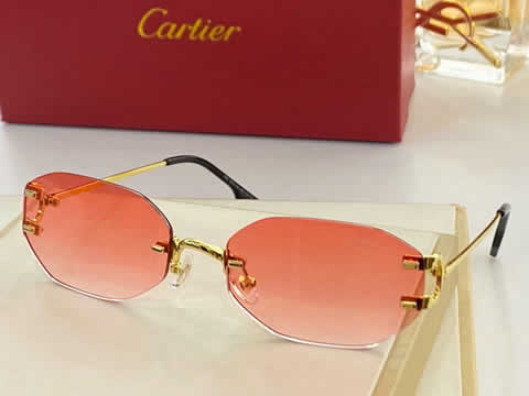Replica Cartier Sunglasses for Men Women Polarized UV400 Protection Mirrored Lens with Spring Hinges 108