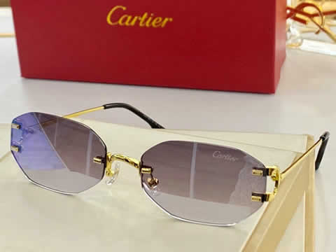 Replica Cartier Sunglasses for Men Women Polarized UV400 Protection Mirrored Lens with Spring Hinges 106