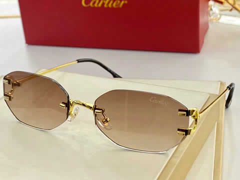 Replica Cartier Sunglasses for Men Women Polarized UV400 Protection Mirrored Lens with Spring Hinges 105