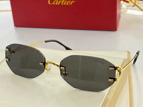 Replica Cartier Sunglasses for Men Women Polarized UV400 Protection Mirrored Lens with Spring Hinges 104