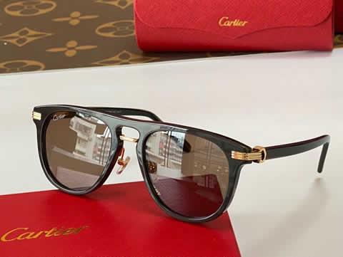 Replica Cartier Sunglasses for Men Women Polarized UV400 Protection Mirrored Lens with Spring Hinges 103
