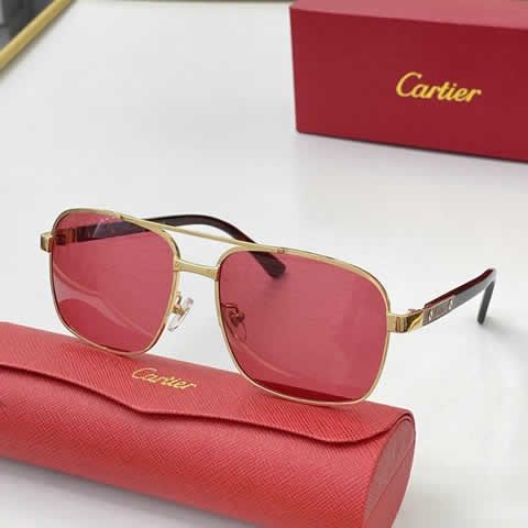 Replica Cartier Sunglasses for Men Women Polarized UV400 Protection Mirrored Lens with Spring Hinges 98