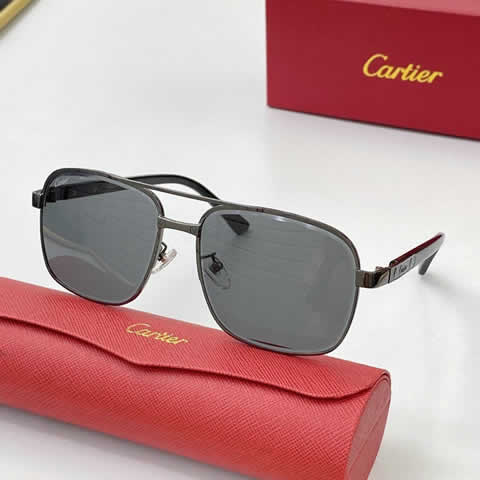 Replica Cartier Sunglasses for Men Women Polarized UV400 Protection Mirrored Lens with Spring Hinges 97
