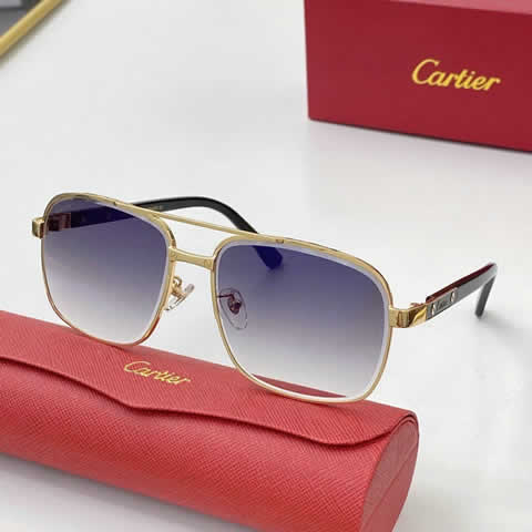 Replica Cartier Sunglasses for Men Women Polarized UV400 Protection Mirrored Lens with Spring Hinges 96