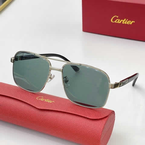 Replica Cartier Sunglasses for Men Women Polarized UV400 Protection Mirrored Lens with Spring Hinges 95