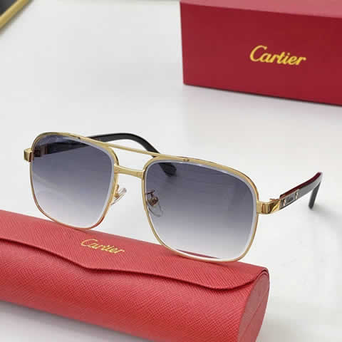Replica Cartier Sunglasses for Men Women Polarized UV400 Protection Mirrored Lens with Spring Hinges 94