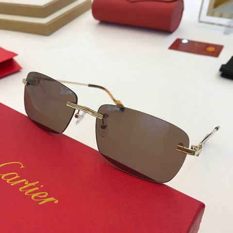 Replica Cartier Sunglasses for Men Women Polarized UV400 Protection Mirrored Lens with Spring Hinges 91