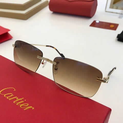 Replica Cartier Sunglasses for Men Women Polarized UV400 Protection Mirrored Lens with Spring Hinges 89