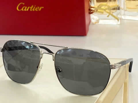 Replica Cartier Sunglasses for Men Women Polarized UV400 Protection Mirrored Lens with Spring Hinges 86