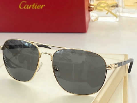 Replica Cartier Sunglasses for Men Women Polarized UV400 Protection Mirrored Lens with Spring Hinges 85