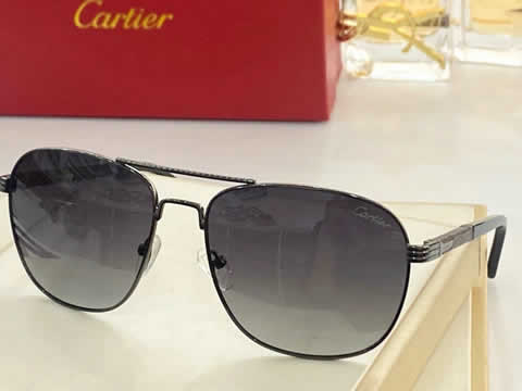 Replica Cartier Sunglasses for Men Women Polarized UV400 Protection Mirrored Lens with Spring Hinges 84