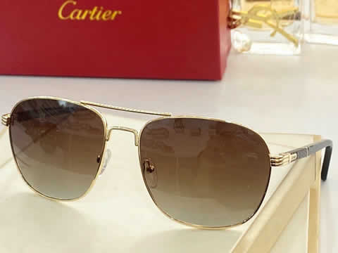 Replica Cartier Sunglasses for Men Women Polarized UV400 Protection Mirrored Lens with Spring Hinges 83