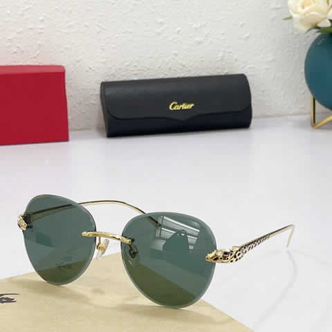 Replica Cartier Sunglasses for Men Women Polarized UV400 Protection Mirrored Lens with Spring Hinges 80