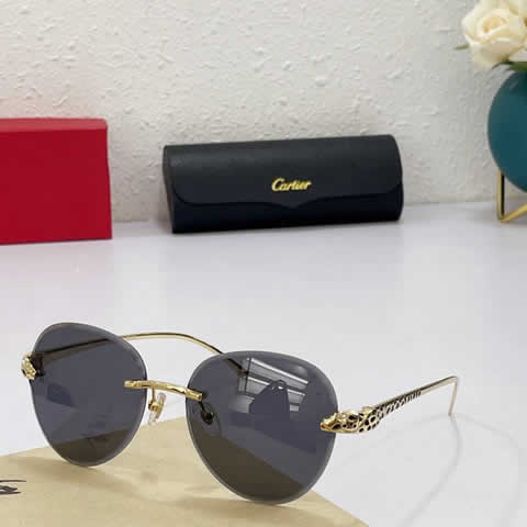 Replica Cartier Sunglasses for Men Women Polarized UV400 Protection Mirrored Lens with Spring Hinges 79