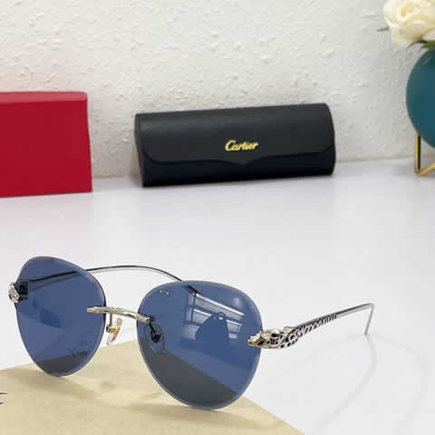 Replica Cartier Sunglasses for Men Women Polarized UV400 Protection Mirrored Lens with Spring Hinges 77