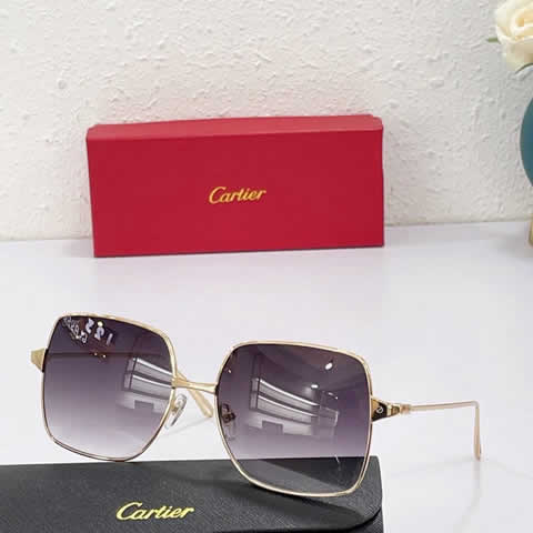 Replica Cartier Sunglasses for Men Women Polarized UV400 Protection Mirrored Lens with Spring Hinges 76