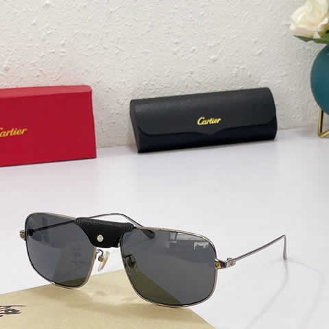 Replica Cartier Sunglasses for Men Women Polarized UV400 Protection Mirrored Lens with Spring Hinges 72