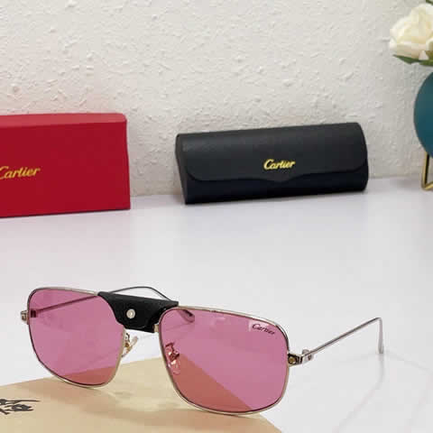 Replica Cartier Sunglasses for Men Women Polarized UV400 Protection Mirrored Lens with Spring Hinges 69