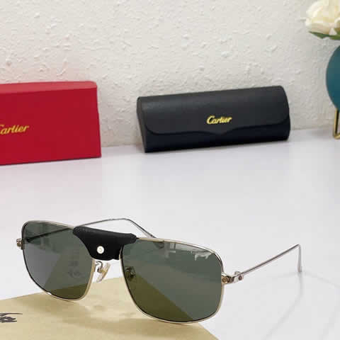 Replica Cartier Sunglasses for Men Women Polarized UV400 Protection Mirrored Lens with Spring Hinges 67