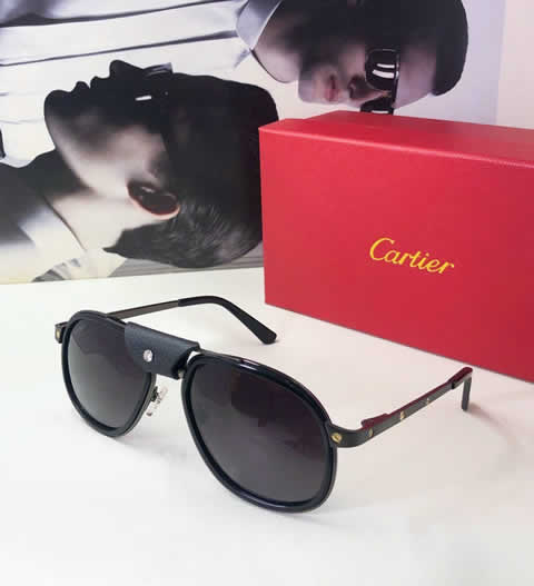 Replica Cartier Sunglasses for Men Women Polarized UV400 Protection Mirrored Lens with Spring Hinges 66