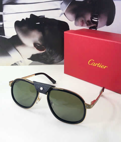 Replica Cartier Sunglasses for Men Women Polarized UV400 Protection Mirrored Lens with Spring Hinges 65