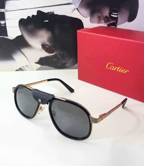 Replica Cartier Sunglasses for Men Women Polarized UV400 Protection Mirrored Lens with Spring Hinges 63