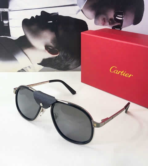 Replica Cartier Sunglasses for Men Women Polarized UV400 Protection Mirrored Lens with Spring Hinges 62