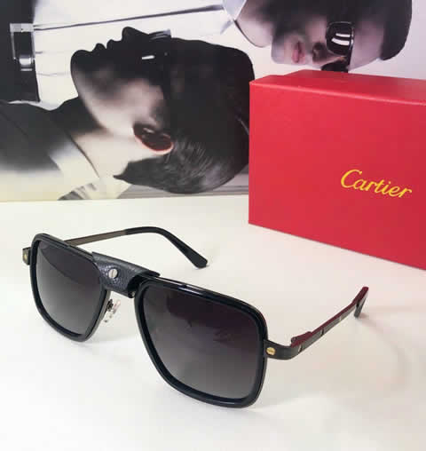 Replica Cartier Sunglasses for Men Women Polarized UV400 Protection Mirrored Lens with Spring Hinges 61