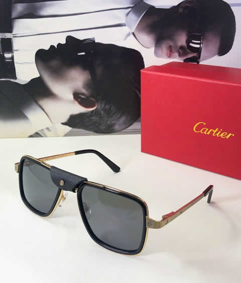 Replica Cartier Sunglasses for Men Women Polarized UV400 Protection Mirrored Lens with Spring Hinges 58