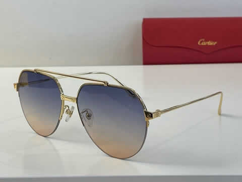 Replica Cartier Sunglasses for Men Women Polarized UV400 Protection Mirrored Lens with Spring Hinges 52