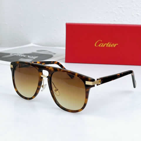 Replica Cartier Sunglasses for Men Women Polarized UV400 Protection Mirrored Lens with Spring Hinges 48
