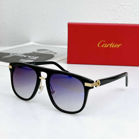 Replica Cartier Sunglasses for Men Women Polarized UV400 Protection Mirrored Lens with Spring Hinges 47
