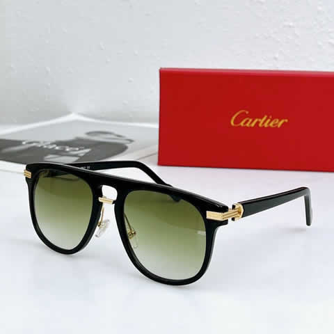 Replica Cartier Sunglasses for Men Women Polarized UV400 Protection Mirrored Lens with Spring Hinges 46