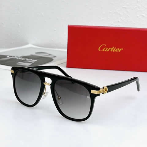 Replica Cartier Sunglasses for Men Women Polarized UV400 Protection Mirrored Lens with Spring Hinges 45