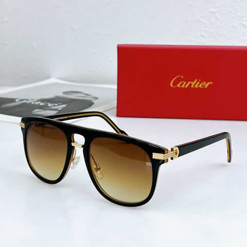 Replica Cartier Sunglasses for Men Women Polarized UV400 Protection Mirrored Lens with Spring Hinges 44