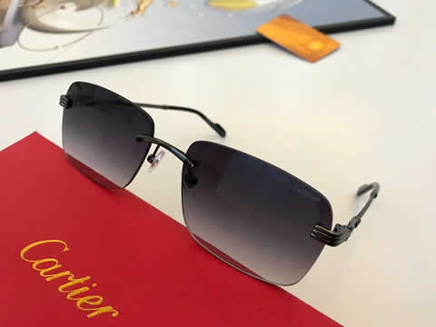 Replica Cartier Sunglasses for Men Women Polarized UV400 Protection Mirrored Lens with Spring Hinges 35