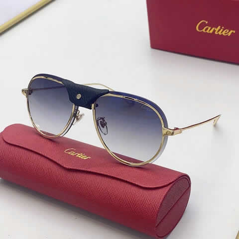 Replica Cartier Sunglasses for Men Women Polarized UV400 Protection Mirrored Lens with Spring Hinges 28