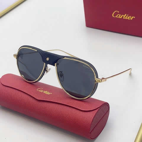 Replica Cartier Sunglasses for Men Women Polarized UV400 Protection Mirrored Lens with Spring Hinges 26
