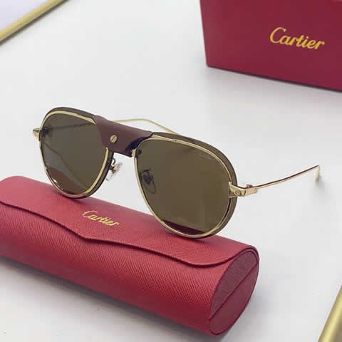 Replica Cartier Sunglasses for Men Women Polarized UV400 Protection Mirrored Lens with Spring Hinges 25