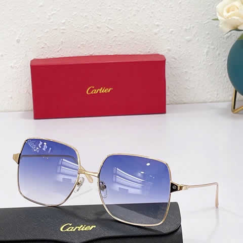 Replica Cartier Sunglasses for Men Women Polarized UV400 Protection Mirrored Lens with Spring Hinges 19
